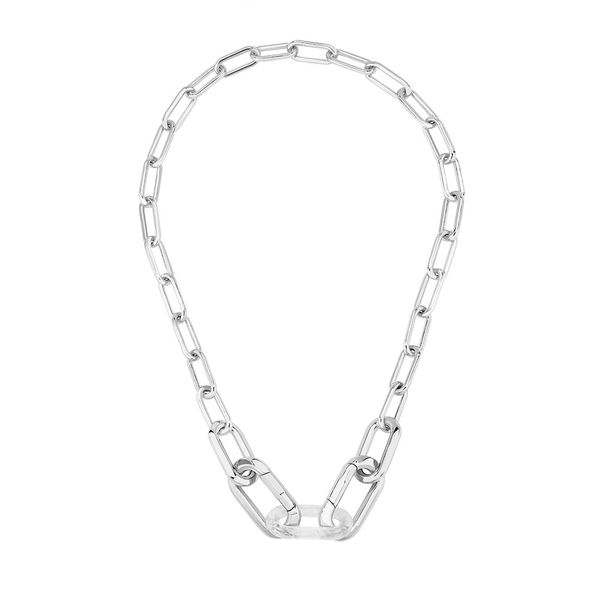 Collier Empreinte animale Zèbre en cristal - Incolore
