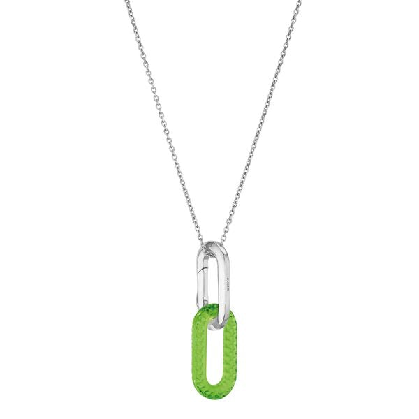 Pendentif Empreinte animale Serpent  en cristal - Vert