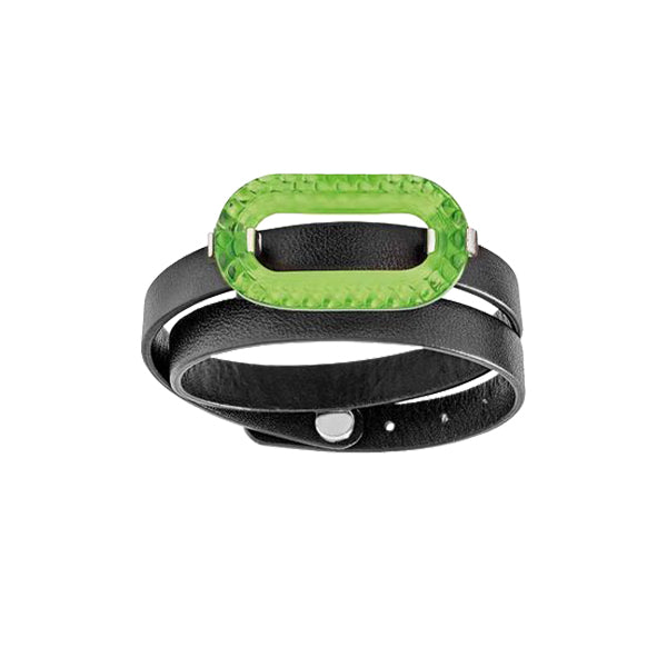 Bracelet Empreinte animale Serpent en cuir - Vert