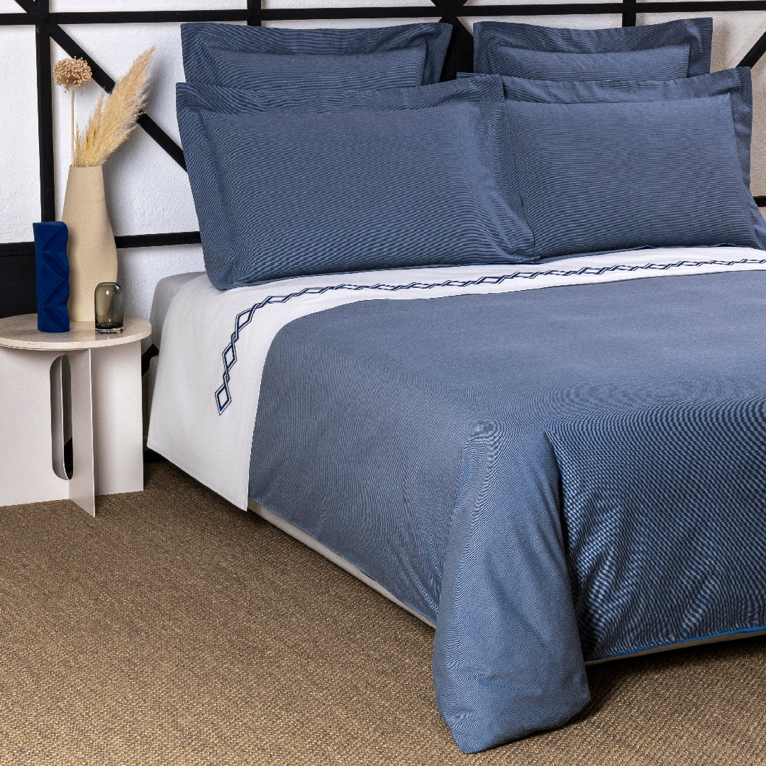 SHIRTING / DOUBLE KING PARURE HOUSSE DE COUETTE AVEC 2 TAIE D'OREILLER 50X80