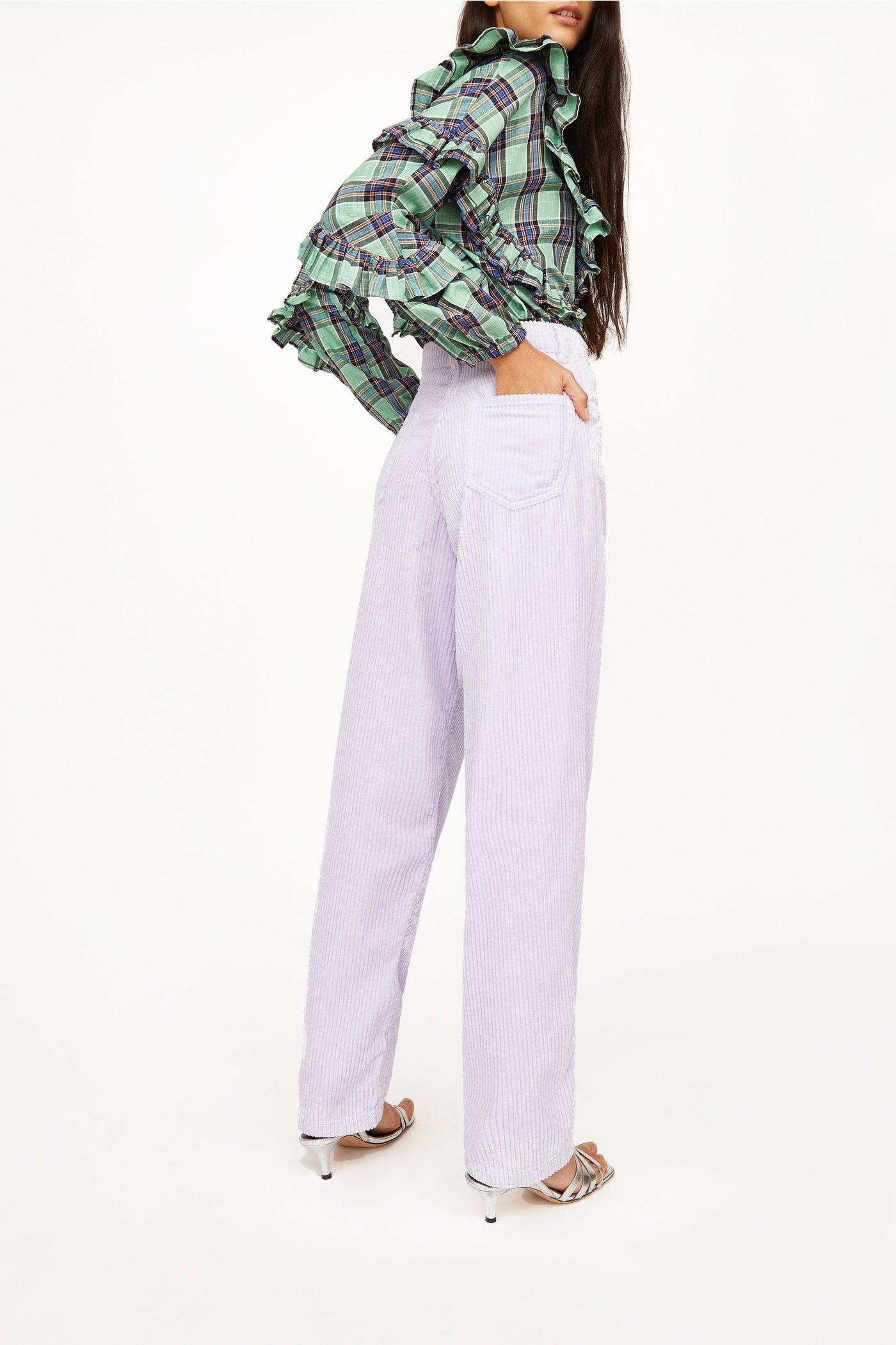 Pantalon Hall en velours - Lilas