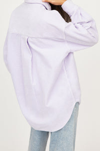 Chemise Mila en velours - Lilas