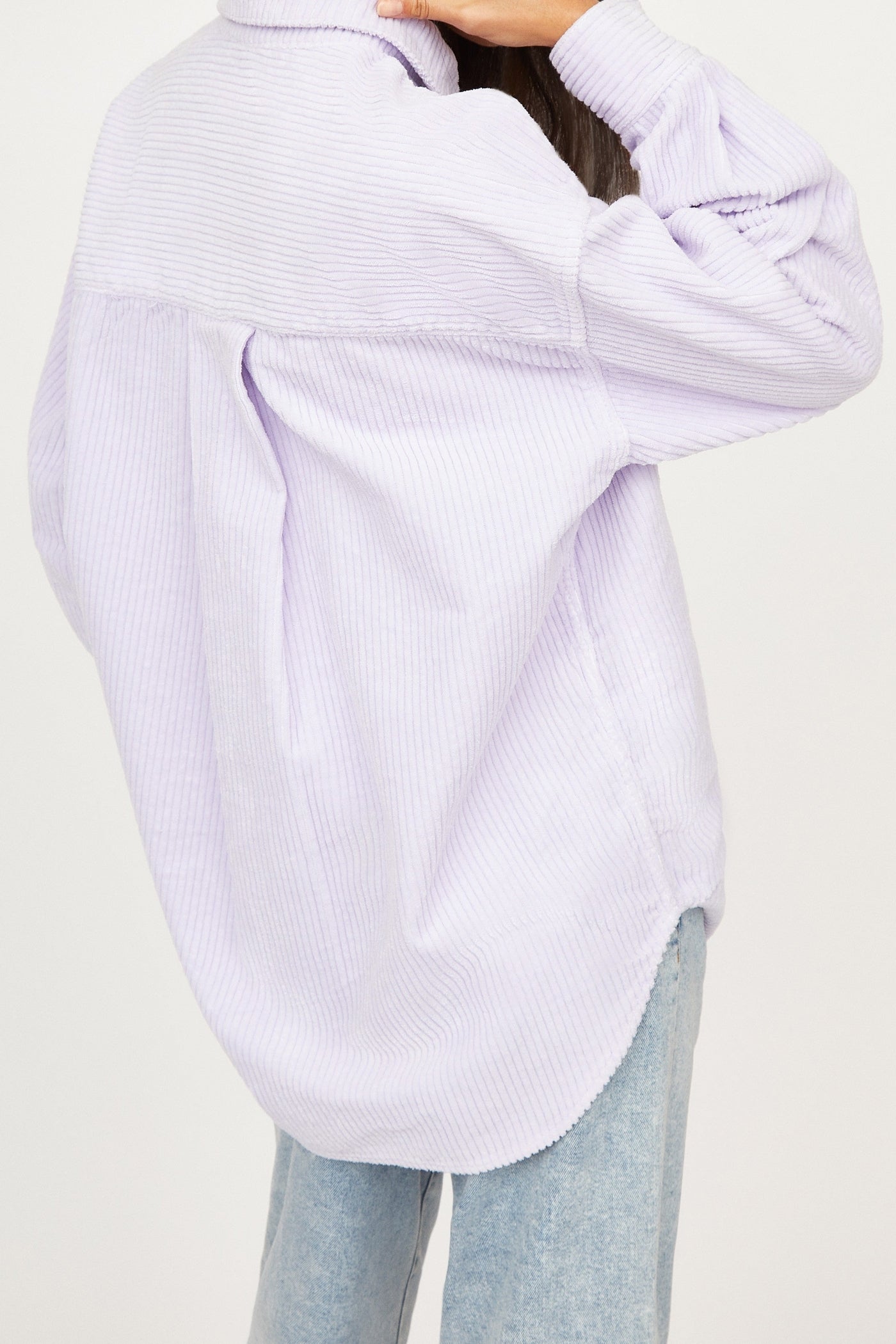 Chemise Mila en velours - Lilas
