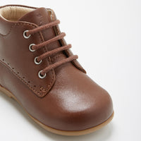 1 QTY / MARRON CLAIR CHAUSSURES CUIR FRIMOUSSE