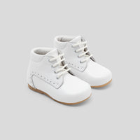6 QTY / BLANC JACADI CHAUSSURES CUIR FRIMOUSSE