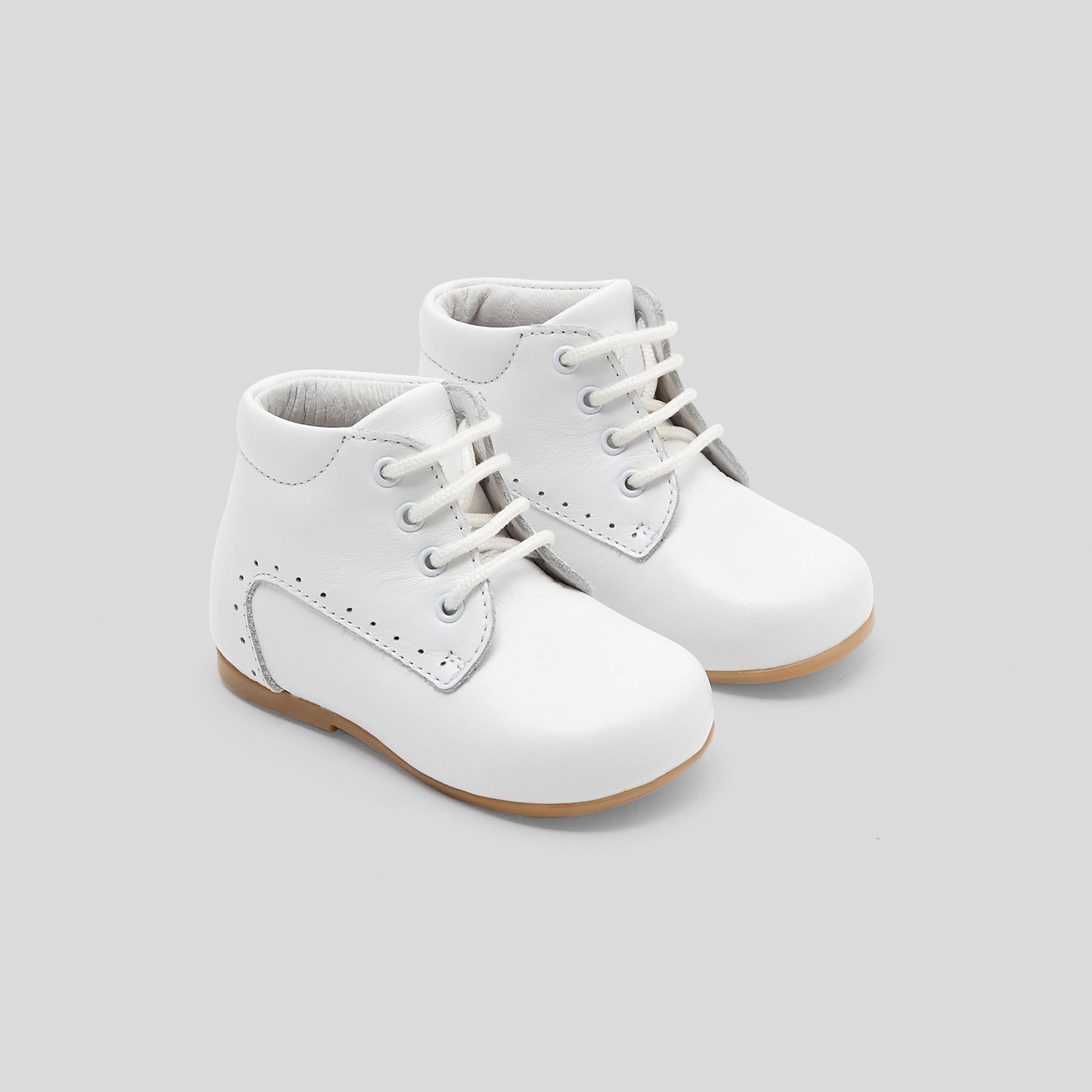 6 QTY / BLANC JACADI CHAUSSURES CUIR FRIMOUSSE