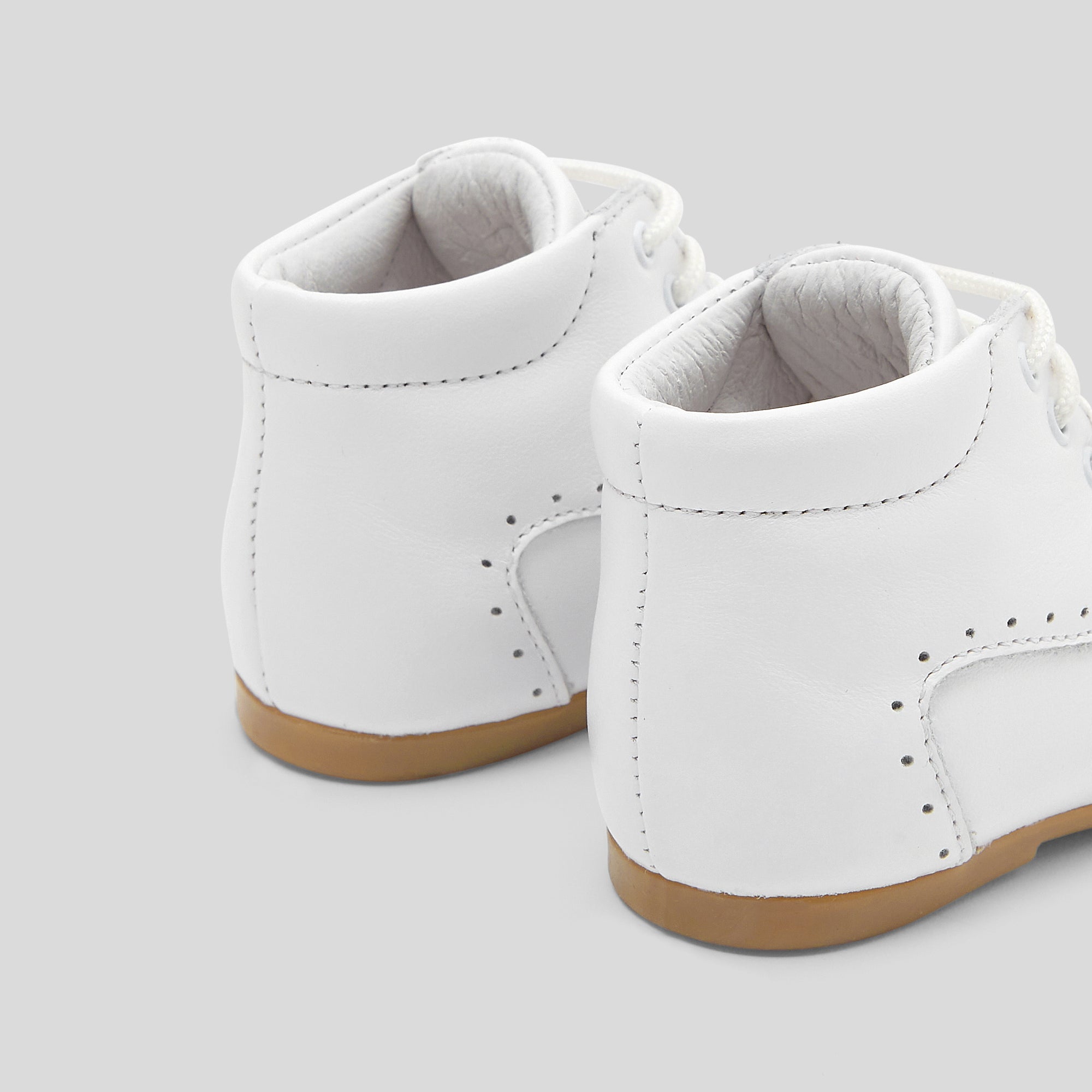6 QTY / BLANC JACADI CHAUSSURES CUIR FRIMOUSSE