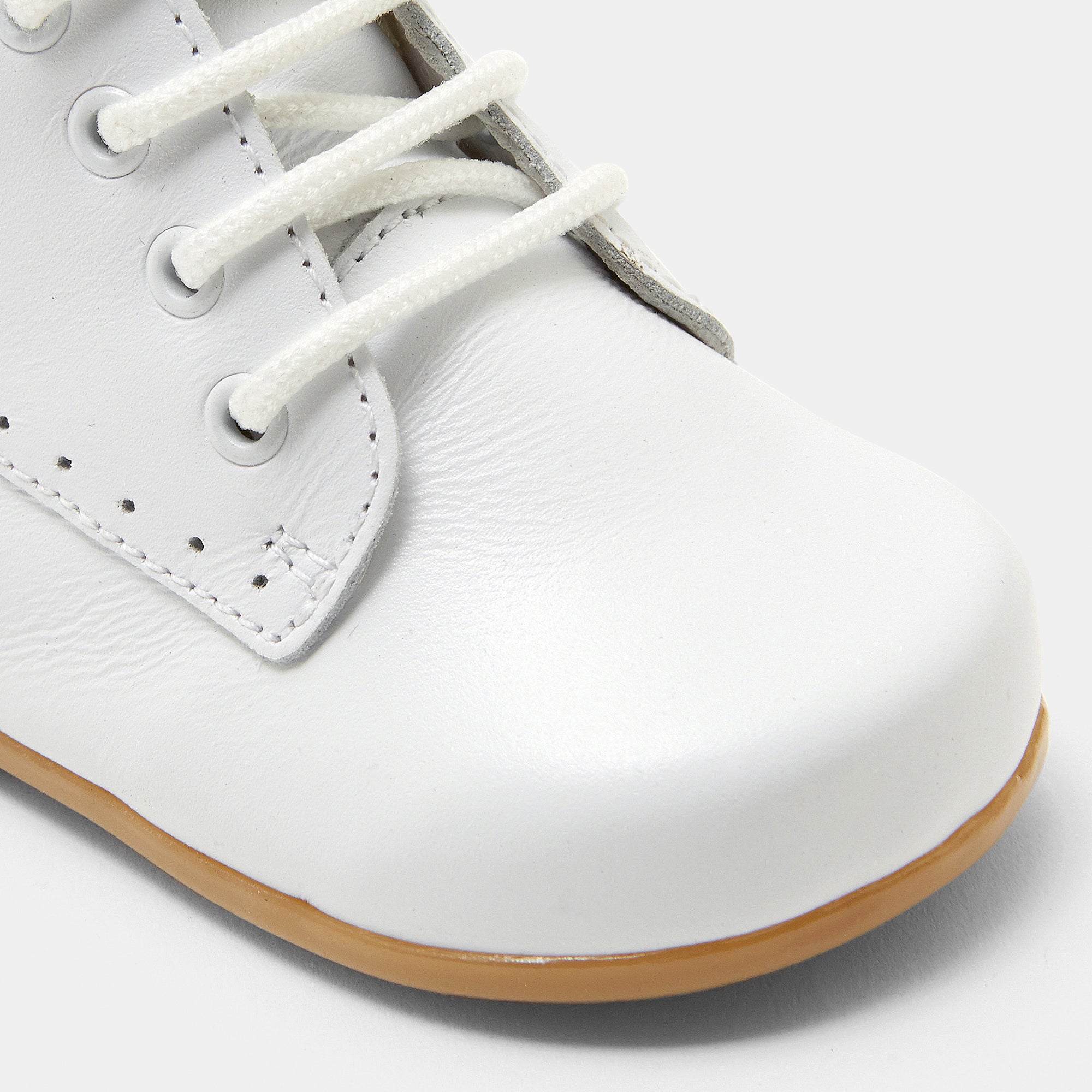 6 QTY / BLANC JACADI CHAUSSURES CUIR FRIMOUSSE
