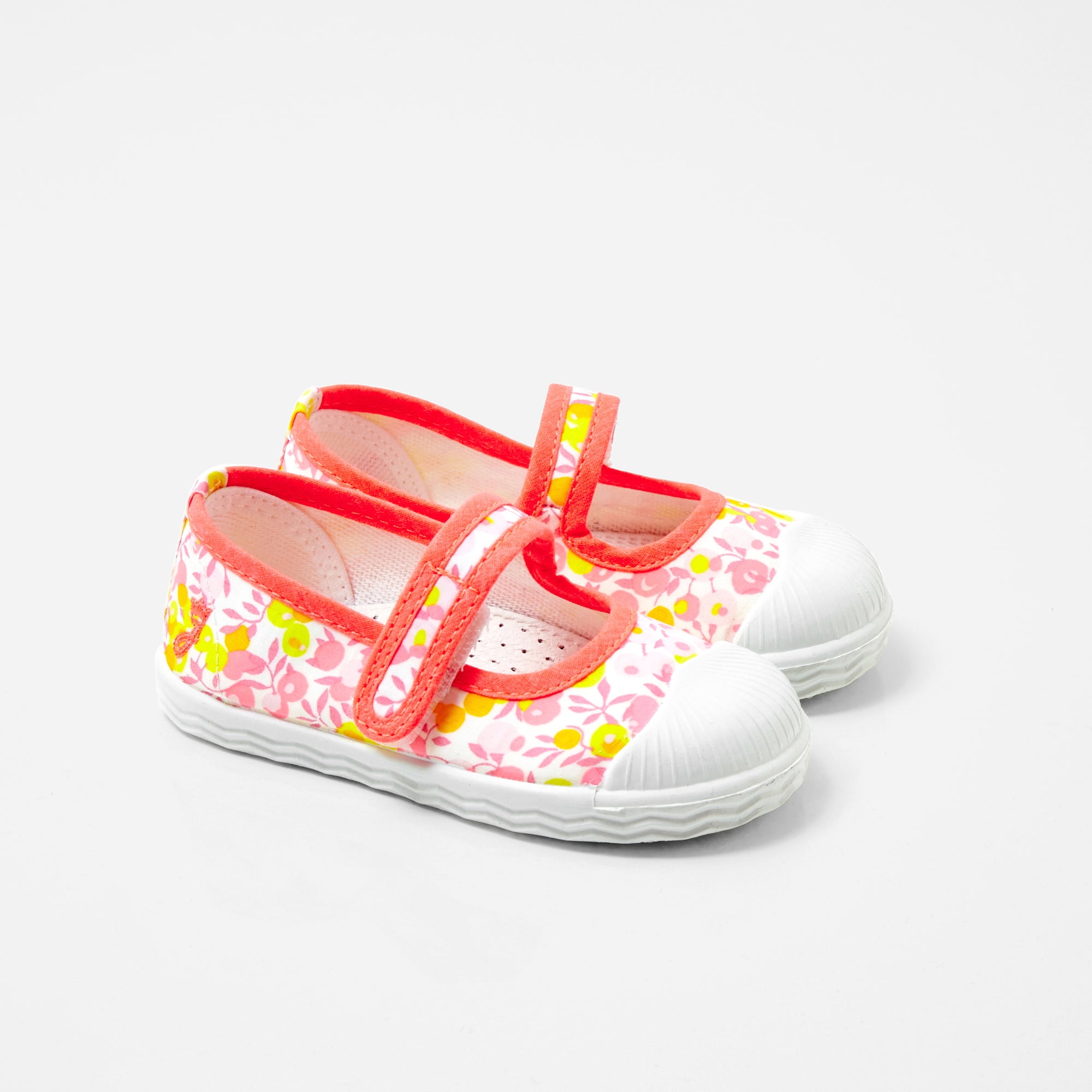 1 QTY / ROSE/MULTICO CHAUSSURES TOILE PENNY