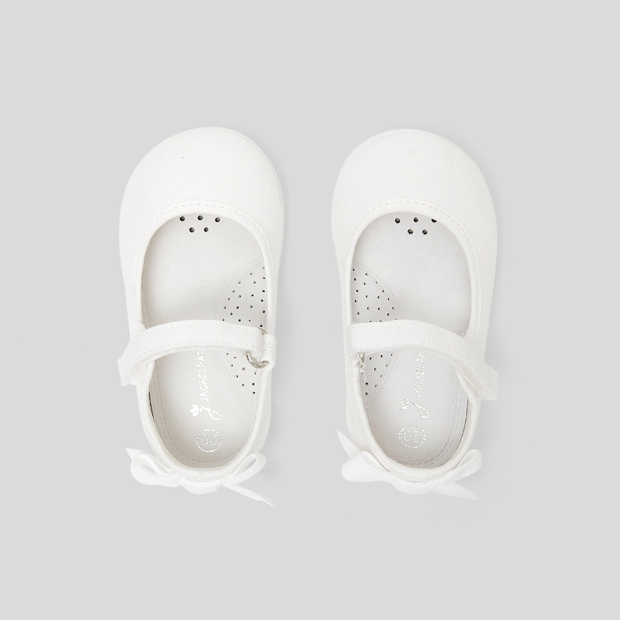 0 QTY / BLANC JACADI CHAUSSURES TOILE BORA