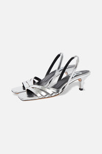 Sandales Sea en cuir - Argent