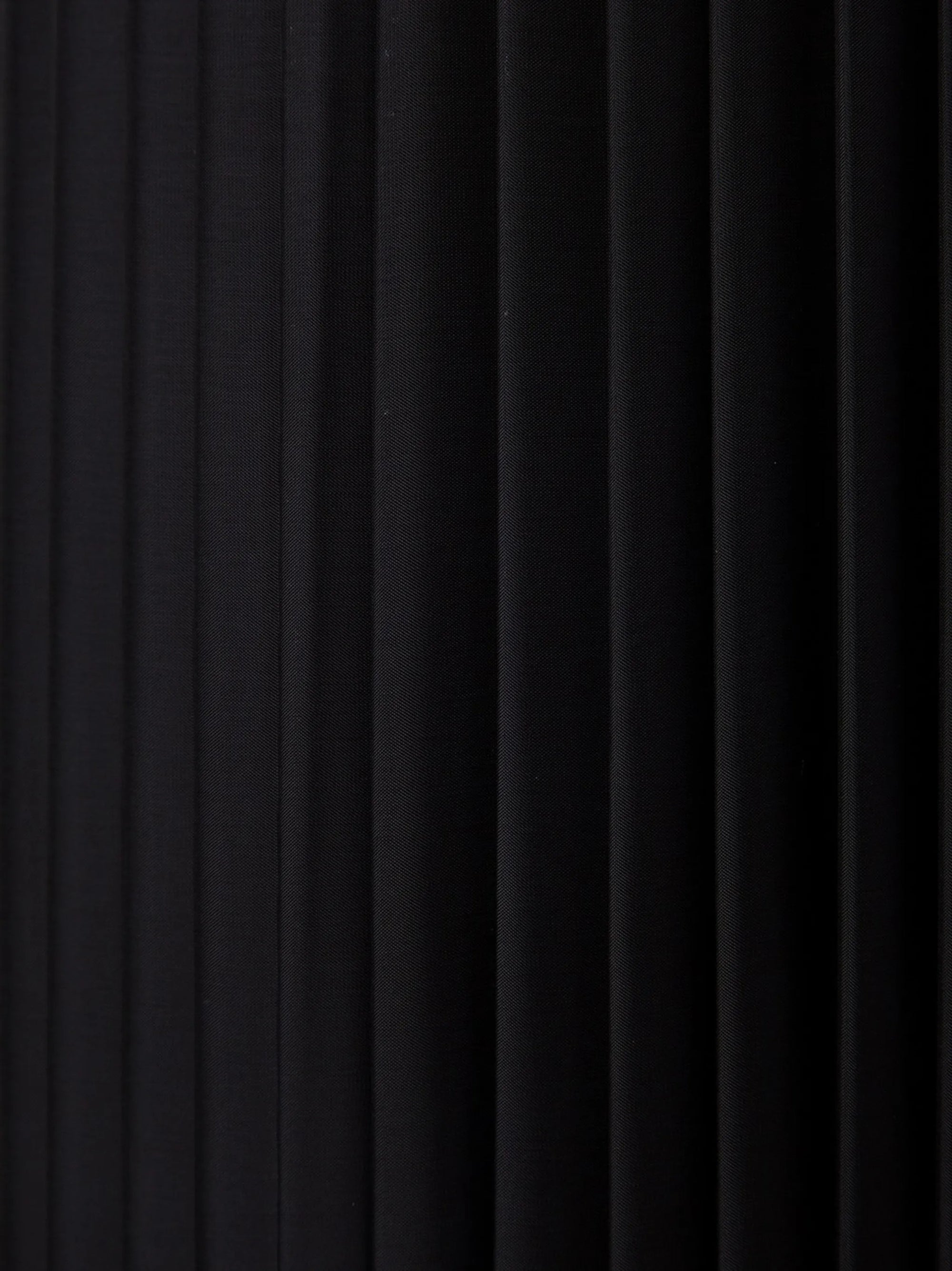 Pleated cylindrical lampshade - Black