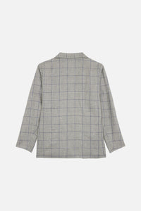 Veste Joseph en carreaux en laine et lin - Nuage