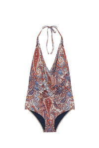Falcon paisley swimming costume - Denim
