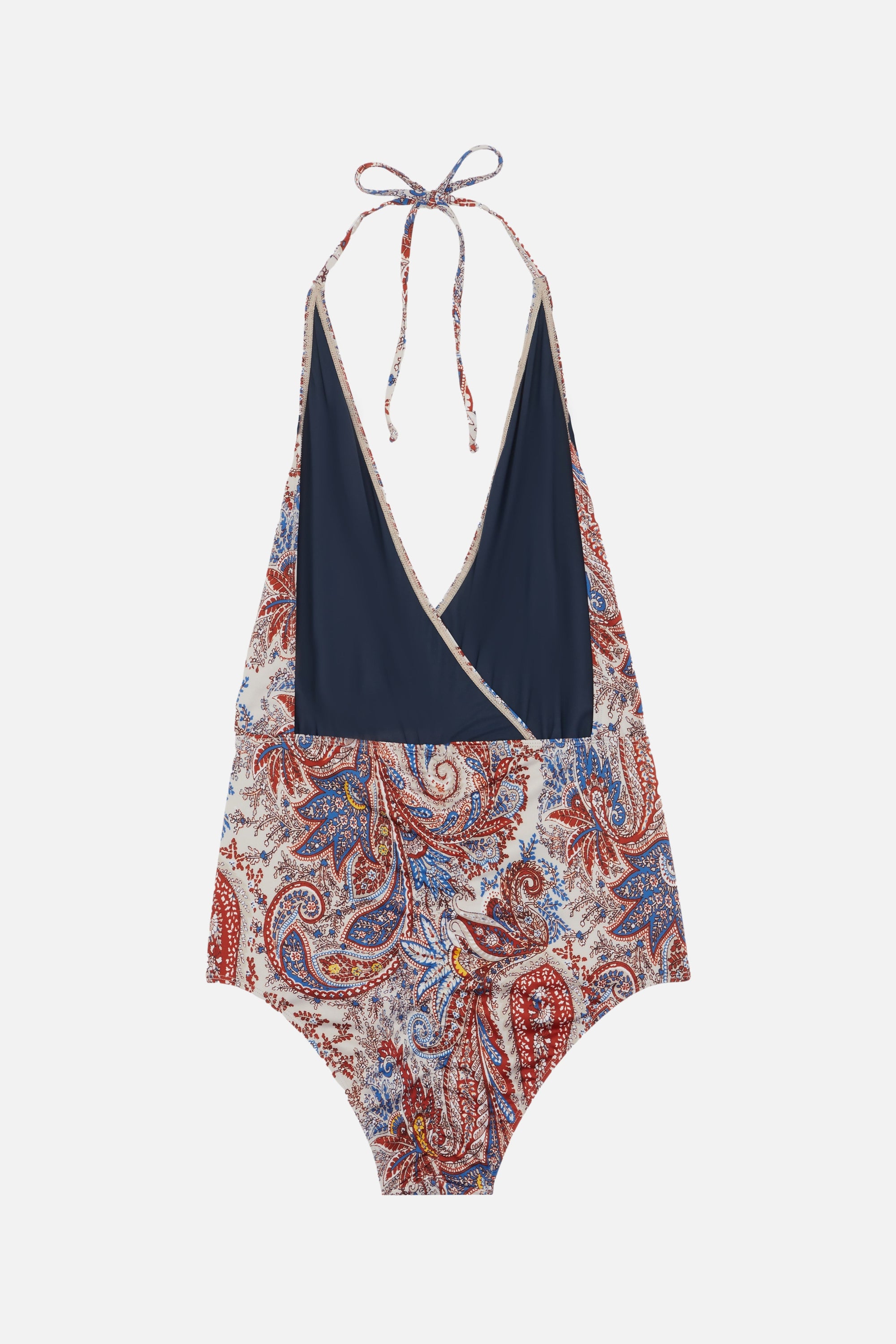 Falcon paisley swimming costume - Denim
