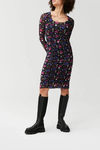 Robe midi imprimé en maille - Phantom