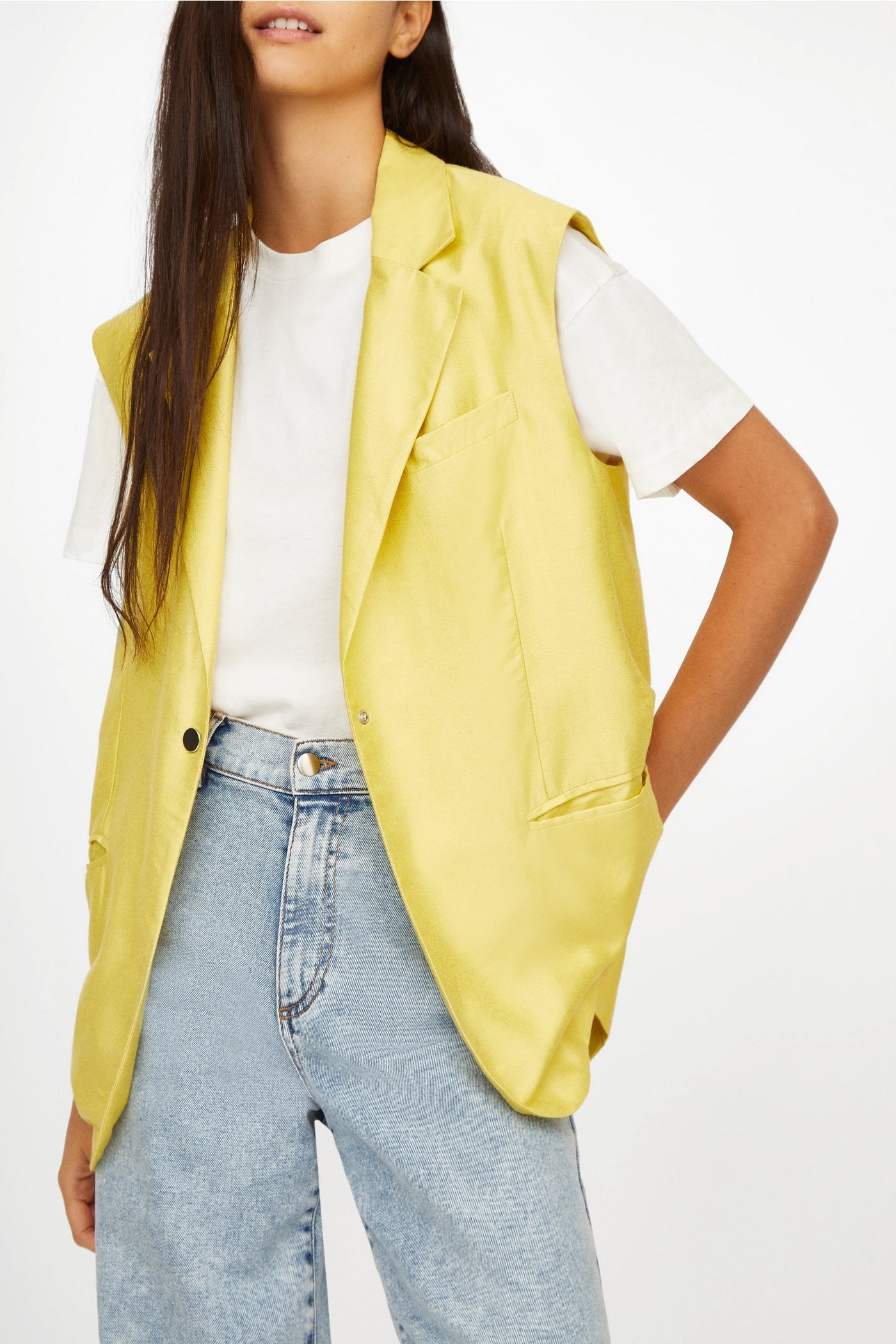 Veste Kent à effet laqué - Or