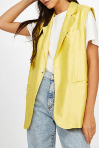 Veste Kent à effet laqué - Or