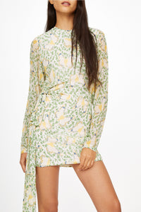 Virna butterfly short dress - Milk