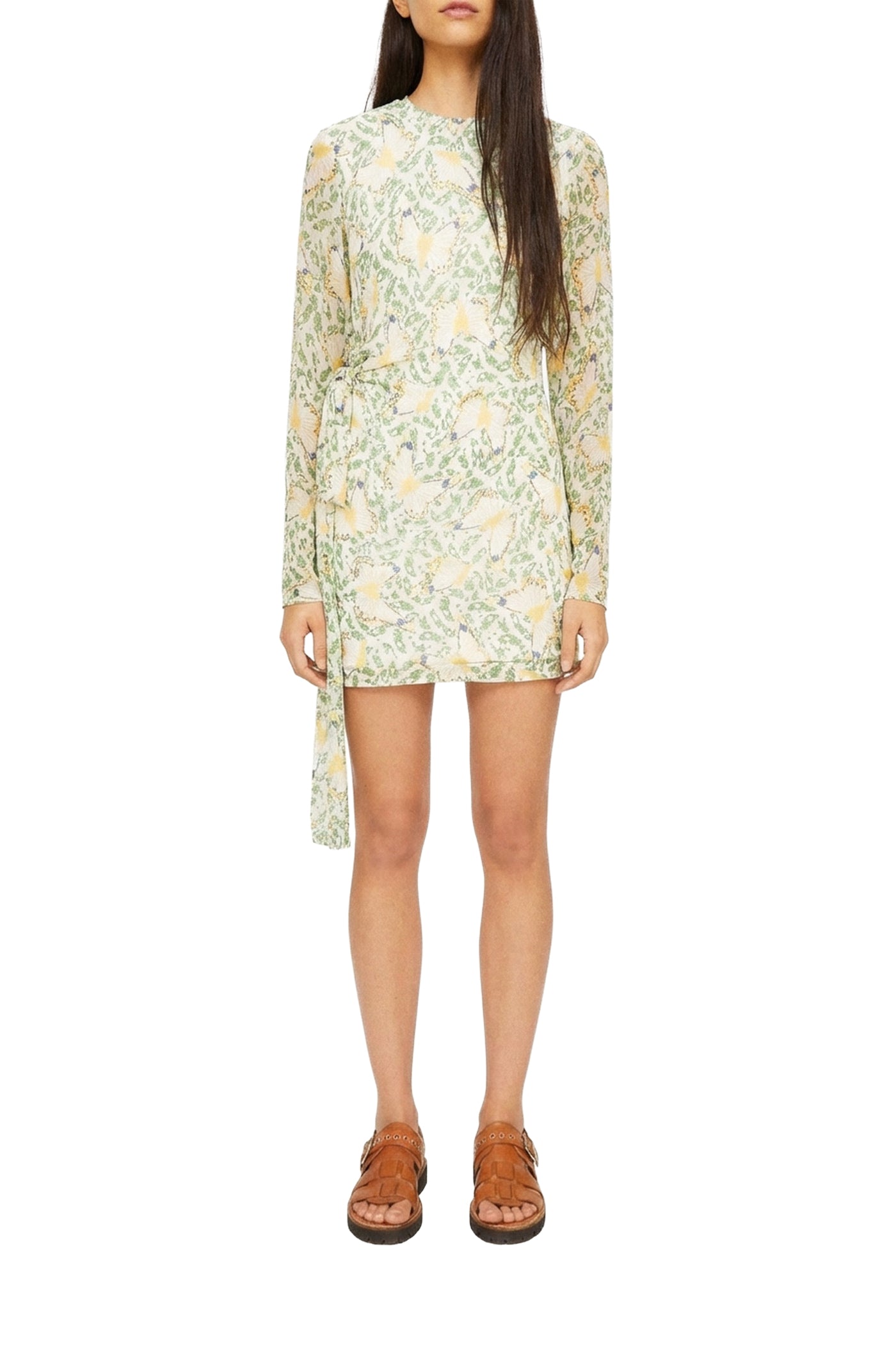 Virna butterfly short dress - Milk