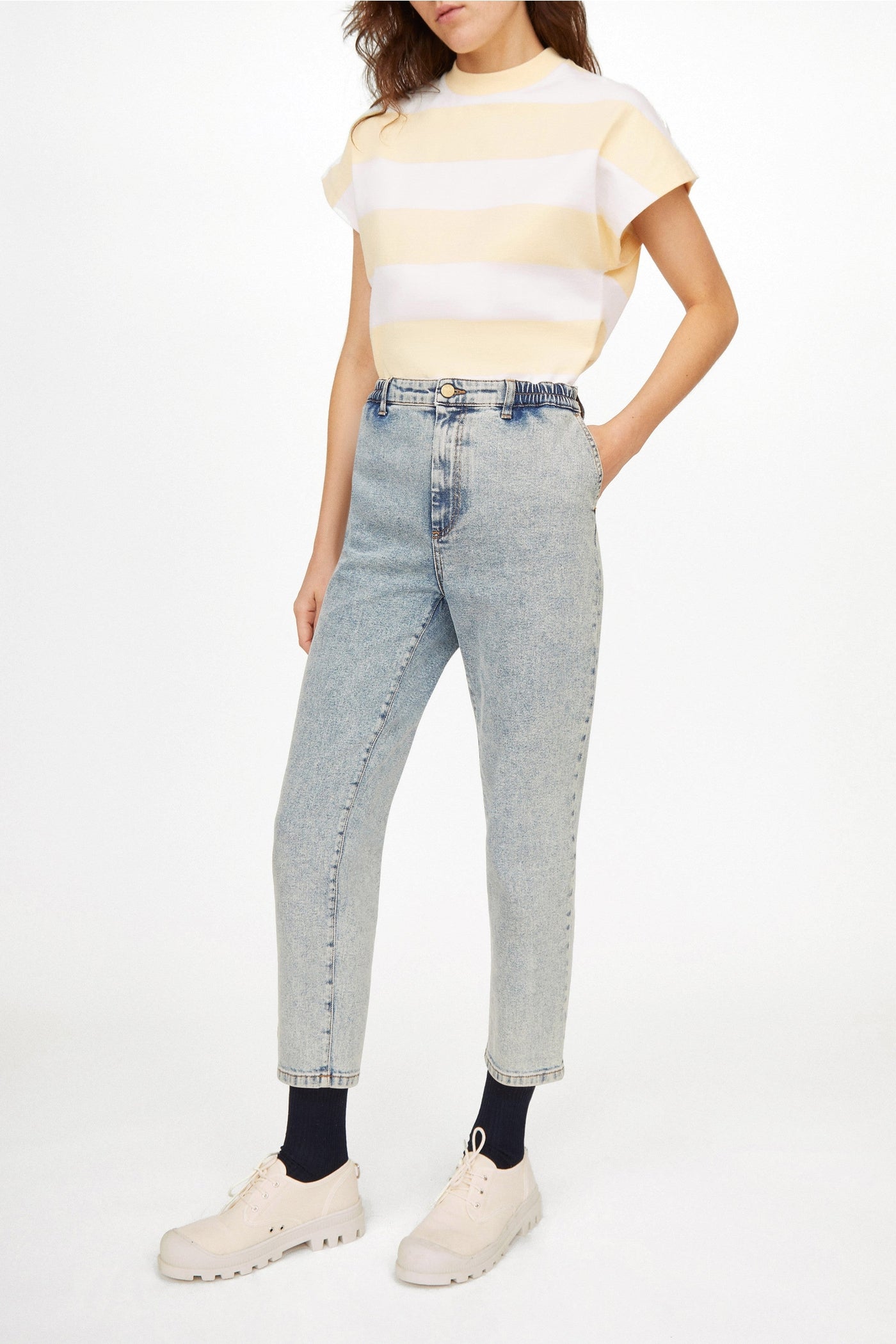 Jean Bloom taille haute - Washed