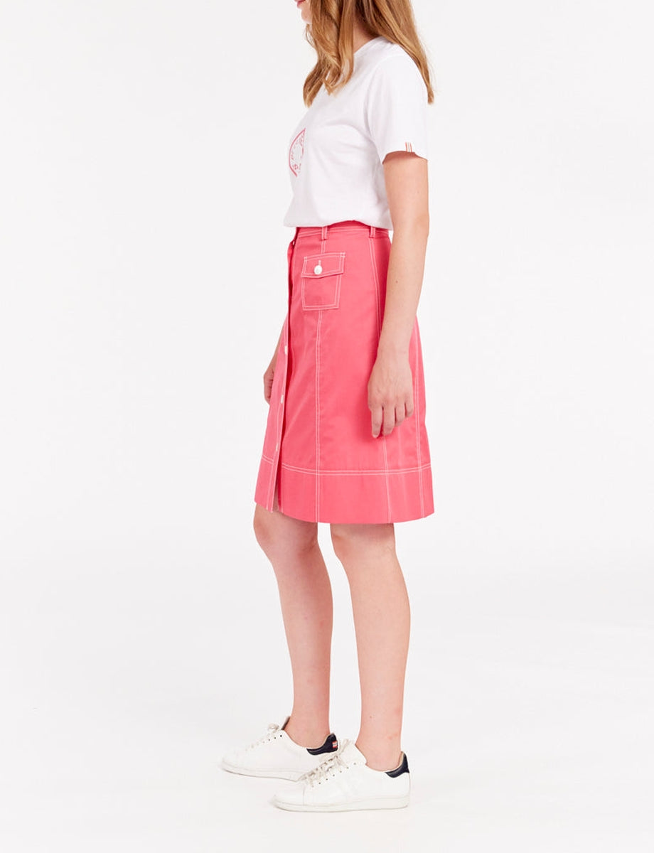 11qty RELIQUAT 75€ 0%  / Jupe trapèze Rachel - Pink