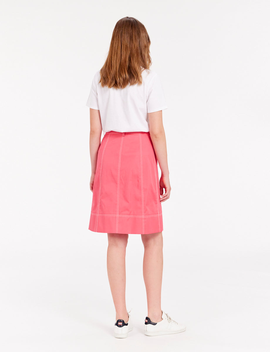 11qty RELIQUAT 75€ 0%  / Jupe trapèze Rachel - Pink