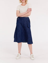 4qty RELIQUAT 90€ 0%  / Jupe évasée Viveka - Blue