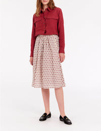 5qty RELIQUAT 90€ 20%  / Jupe ample Alix en lin - Indian Red