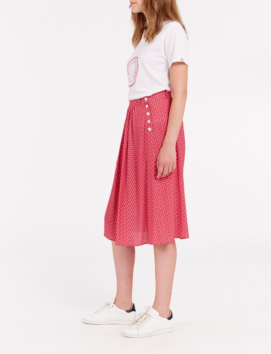 3qty RELIQUAT 75€ 33,3%  / Jupe ample Alix - Menton Pink