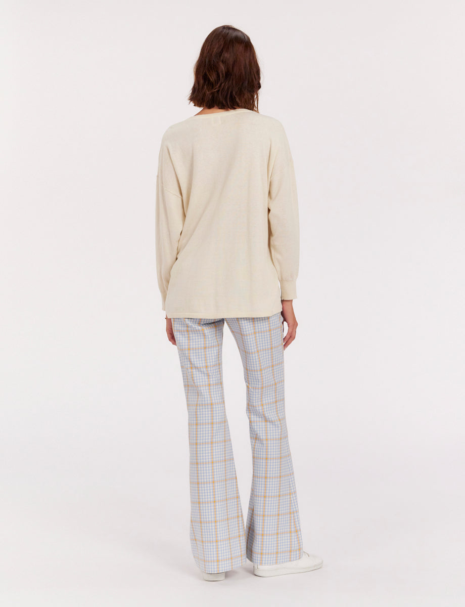 4qty RELIQUAT 75€ 33,3%  / Pull oversize Anton - Ivory