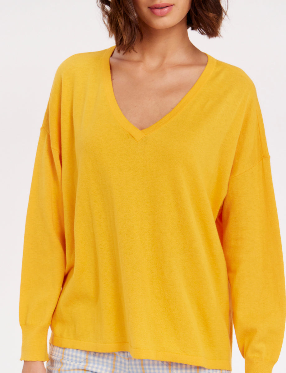 14qty RELIQUAT 75€ 17,6%  / Pull oversize Anton - Orange