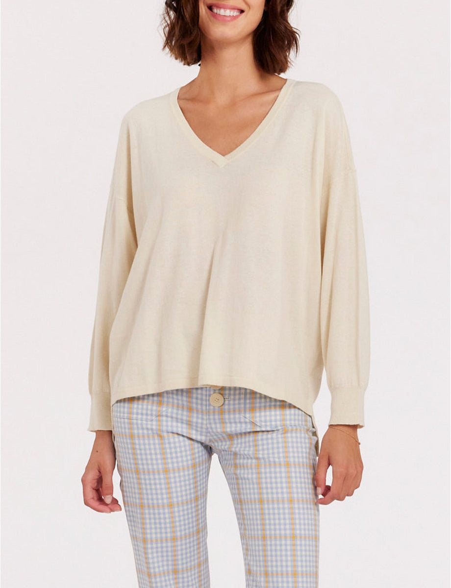 4qty RELIQUAT 75€ 33,3%  / Pull oversize Anton - Ivory
