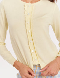 9qty RELIQUAT 75€ 5,3%  / Cardigan April à crochet - Light Yellow