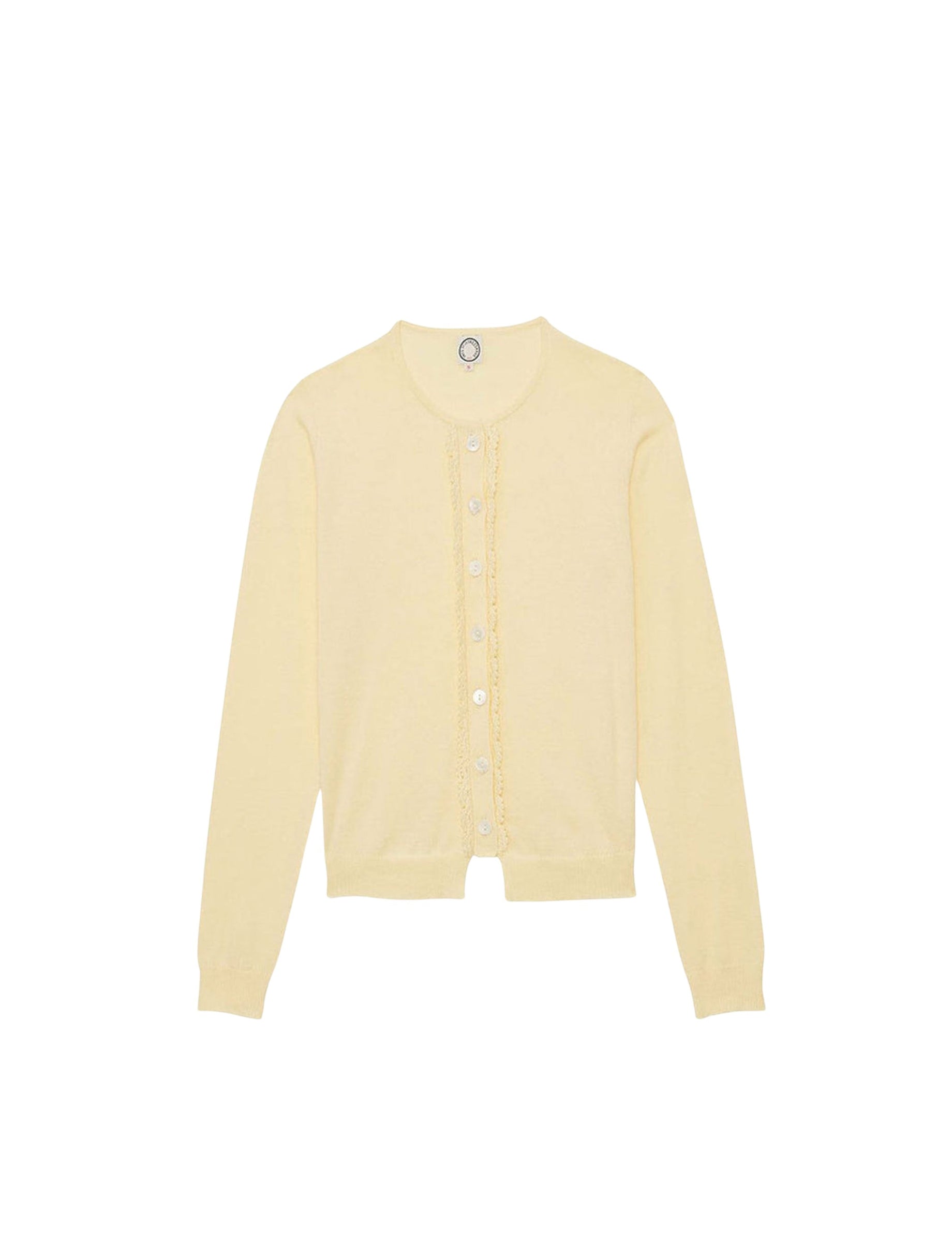 9qty RELIQUAT 75€ 5,3%  / Cardigan April à crochet - Light Yellow