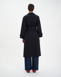28qty NEW  / Manteau Esme en laine -  Blue Dark