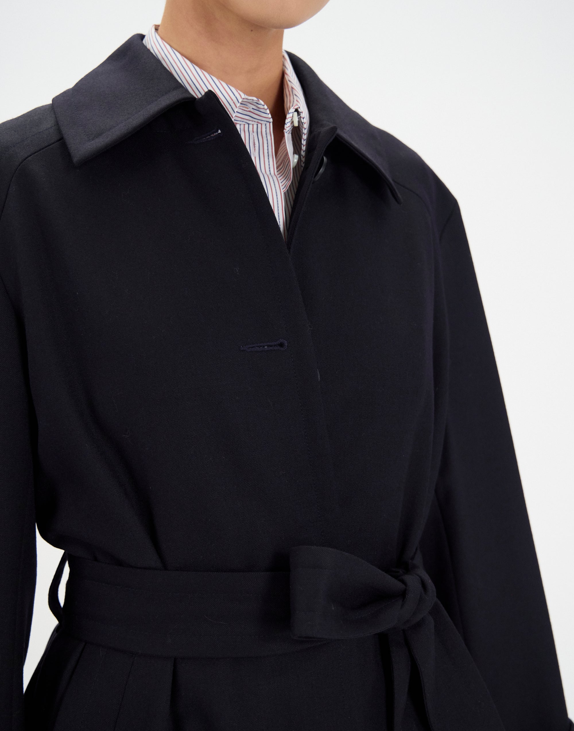 28qty NEW  / Manteau Esme en laine -  Blue Dark