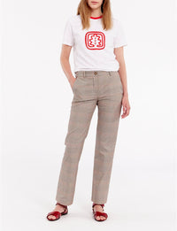 28qty RELIQUAT 75€ 5,4%  / Pantalon droit Francisco - Brown Red