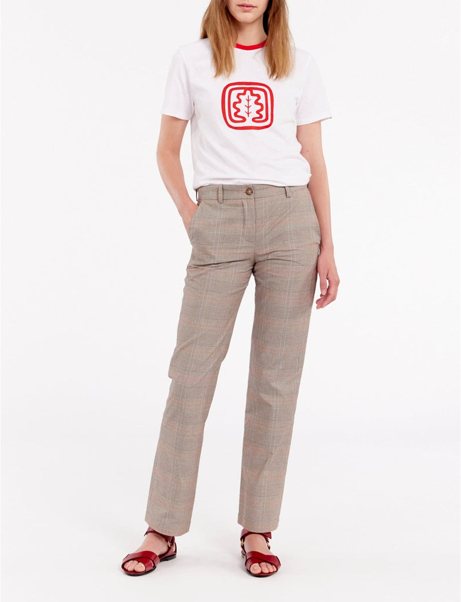 28qty RELIQUAT 75€ 5,4%  / Pantalon droit Francisco - Brown Red