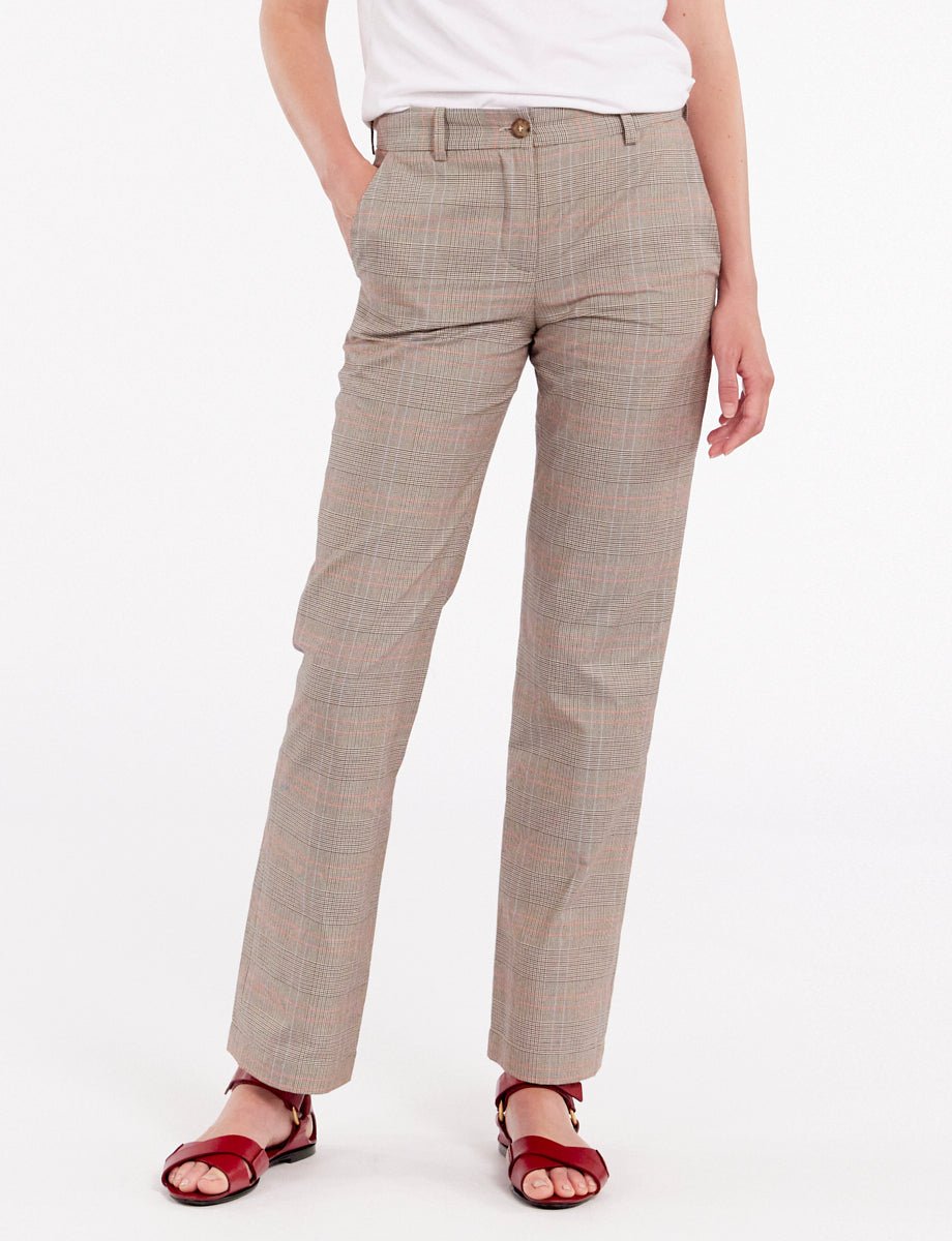 28qty RELIQUAT 75€ 5,4%  / Pantalon droit Francisco - Brown Red