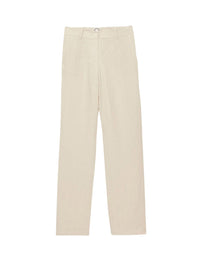 1qty RELIQUAT 75€ 100%  / Pantalon droit Francisco en lin - Sand