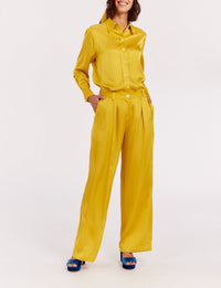 21qty RELIQUAT 75€ 6,7%  / Pantalon ample Luciano - Ocre