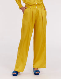 21qty RELIQUAT 75€ 6,7%  / Pantalon ample Luciano - Ocre