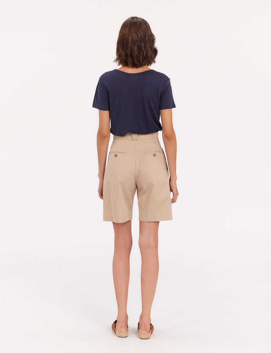6qty RELIQUAT 75€ 0%  / Short taille haute Odette - Beige