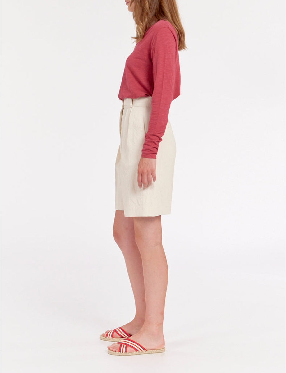 2qty RELIQUAT 75€ 0%  / Short taille haute Odette - Ivory