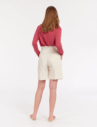 2qty RELIQUAT 75€ 0%  / Short taille haute Odette - Ivory
