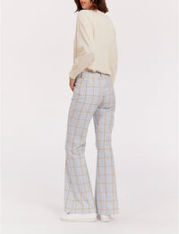3qty RELIQUAT 75€ 0%  / Pantalon flare Charlotte - Blue Orange