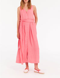 11qty RELIQUAT 90€ 0%  / Robe longue Ambre ajustée - Pink