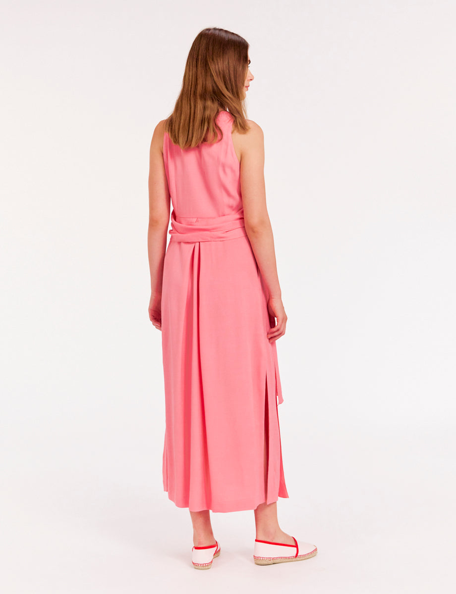 11qty RELIQUAT 90€ 0%  / Robe longue Ambre ajustée - Pink