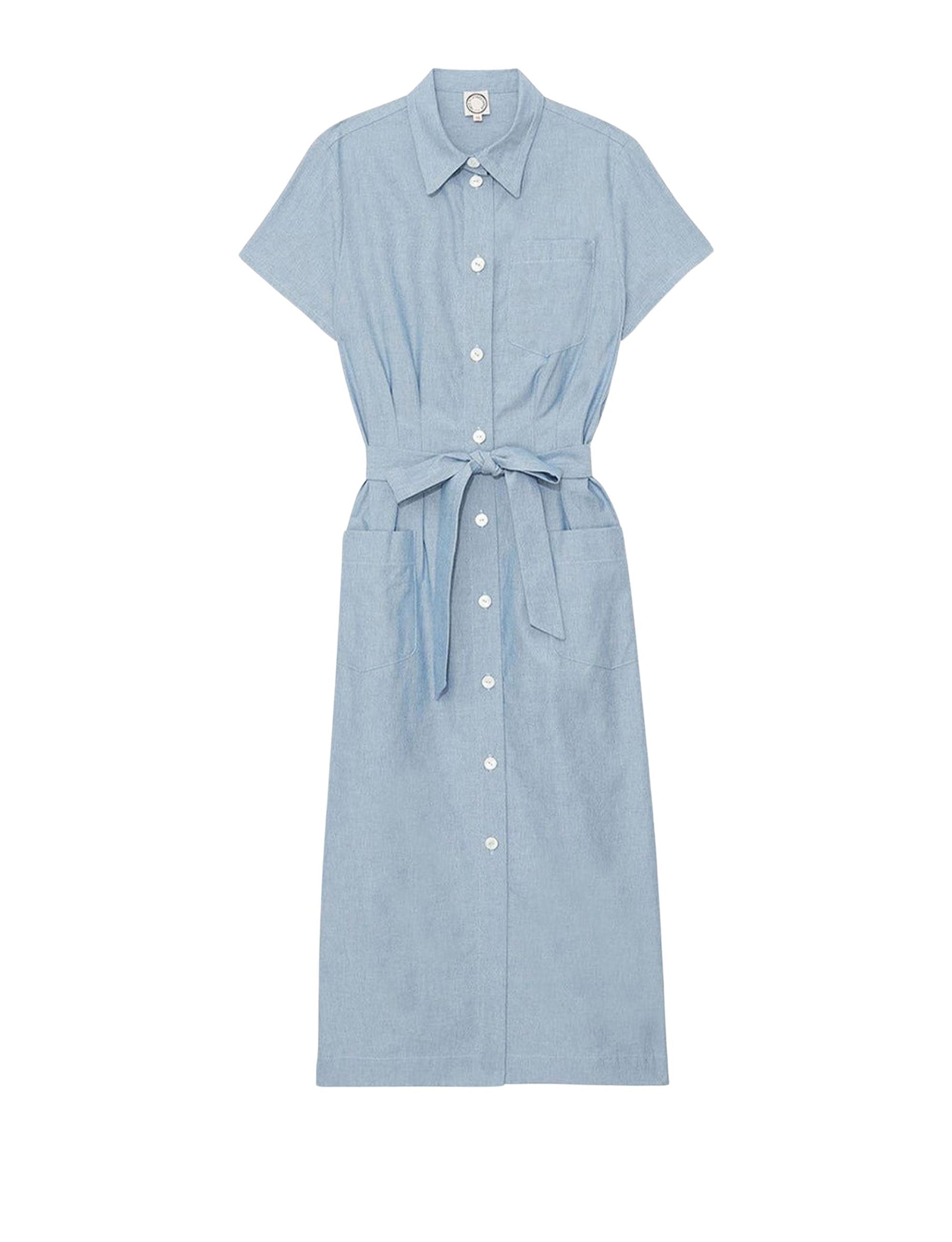 2qty RELIQUAT 90€ 0%  / Robe chemise Ethel - Grey Blue